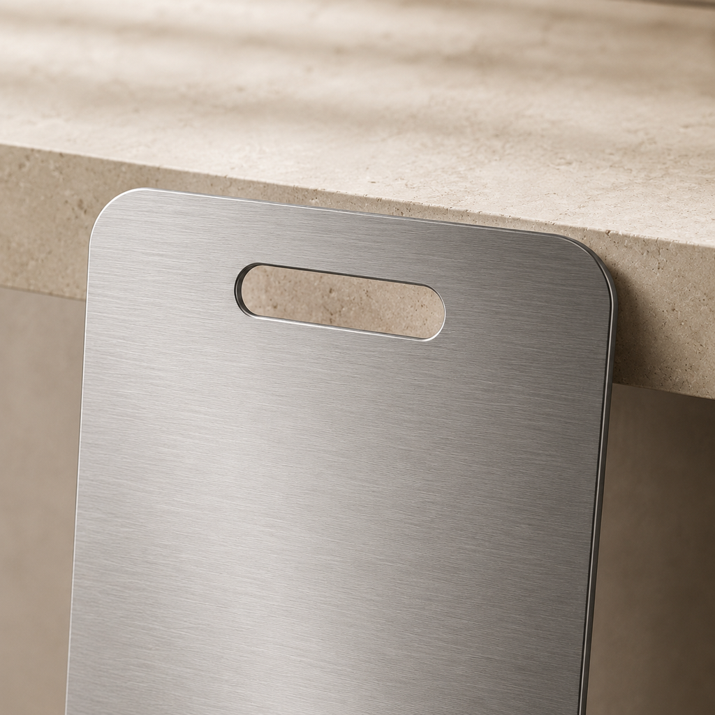 Stainless steel cutting board