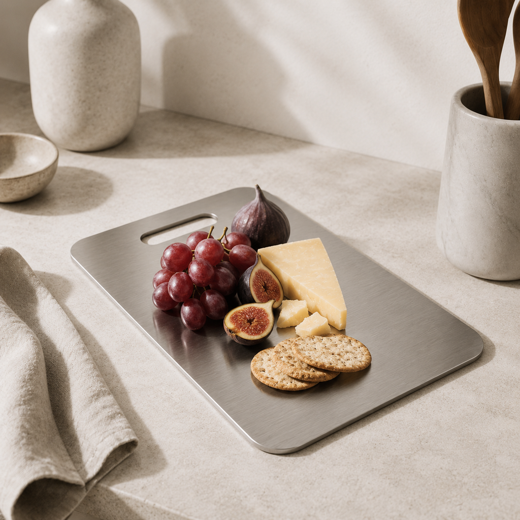 Stainless steel cutting board