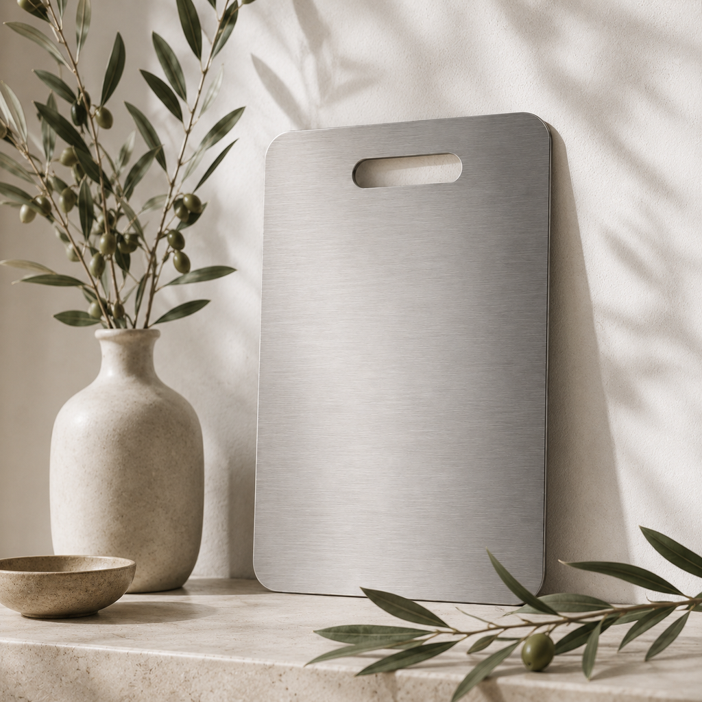 Stainless steel cutting board